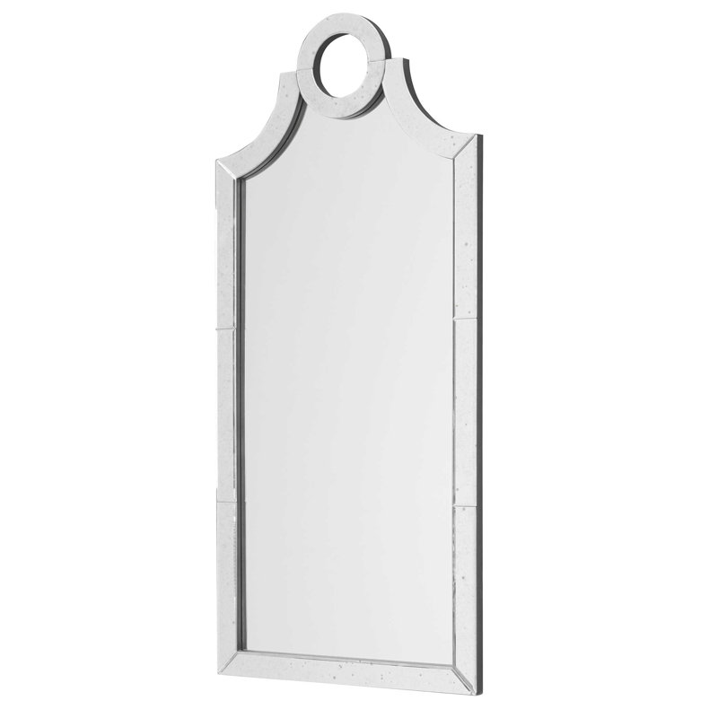 66" Silver Frameless Rectangular Modern Mirror