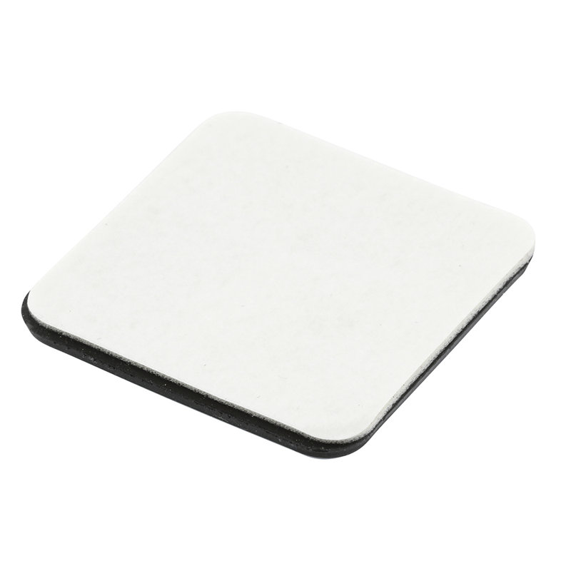 Square Black and White Self-Adhesive Furniture Slider