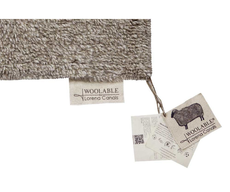 Blended Sheep Grey Hand-Tufted Wool Washable Rug