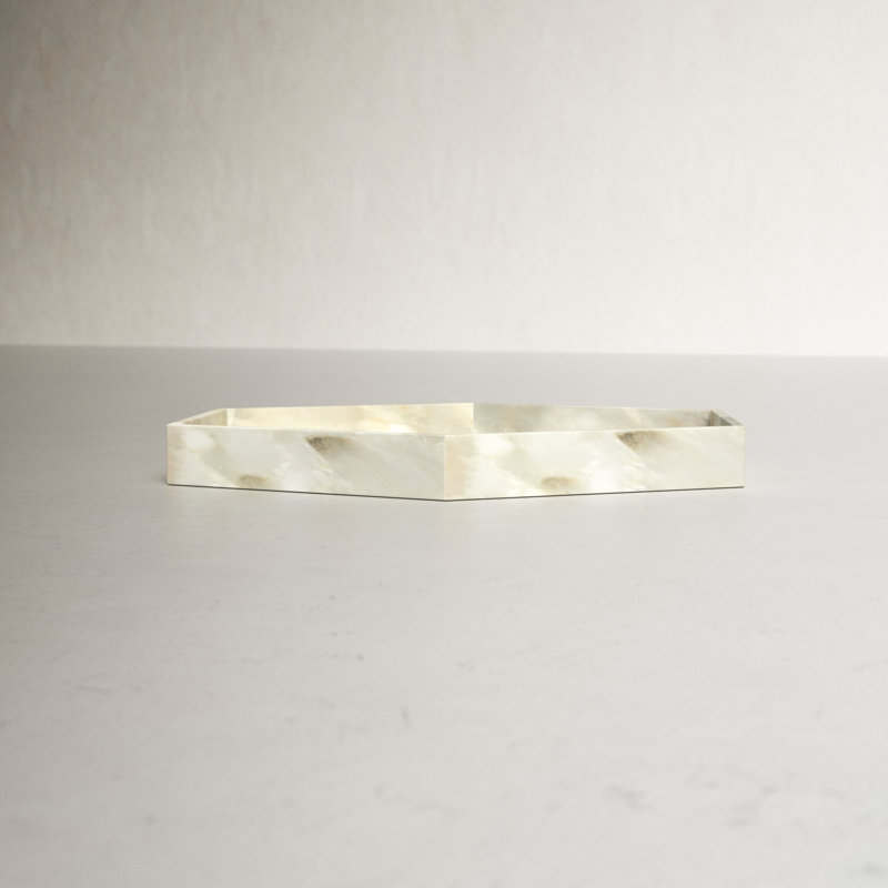 Antonia Large Alabaster Stone Vanity Tray