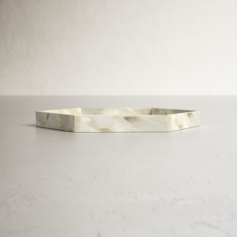 Antonia Large Alabaster Stone Vanity Tray