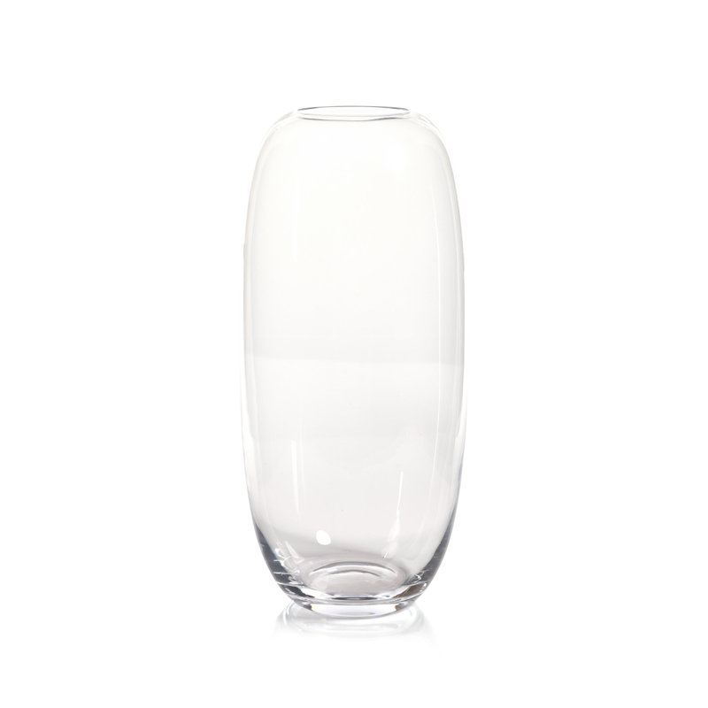 Elegant 19.75'' Clear Glass Table Vase for Contemporary Decor