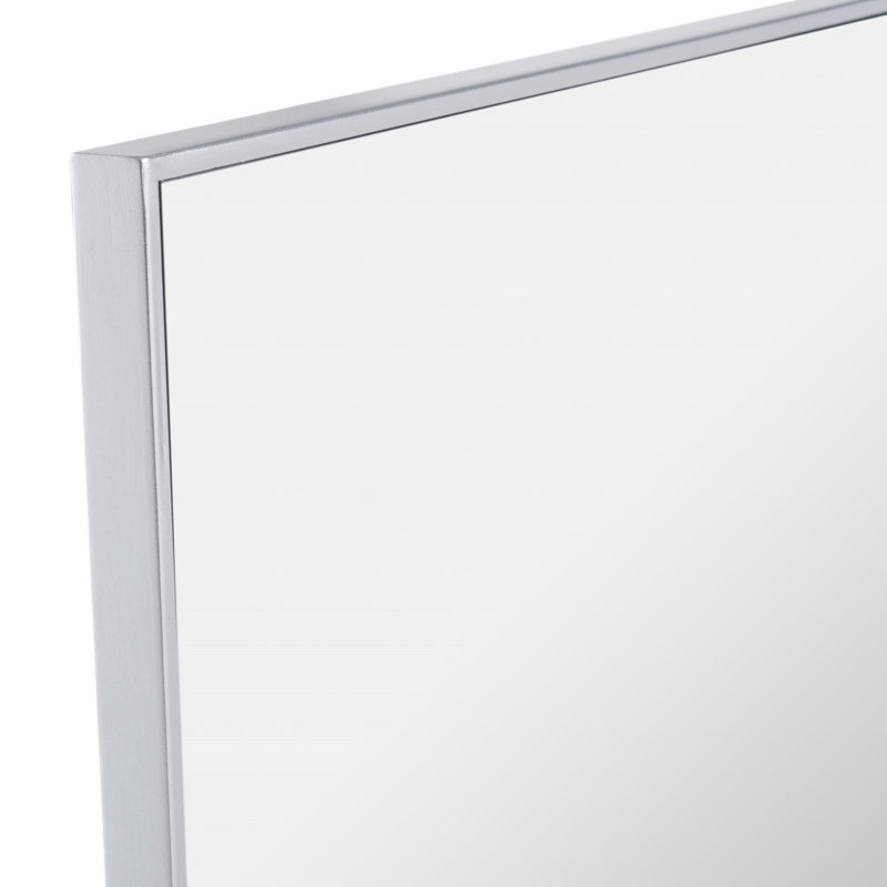 Wellen 28" x 69" Silver Rectangular Wall Mirror