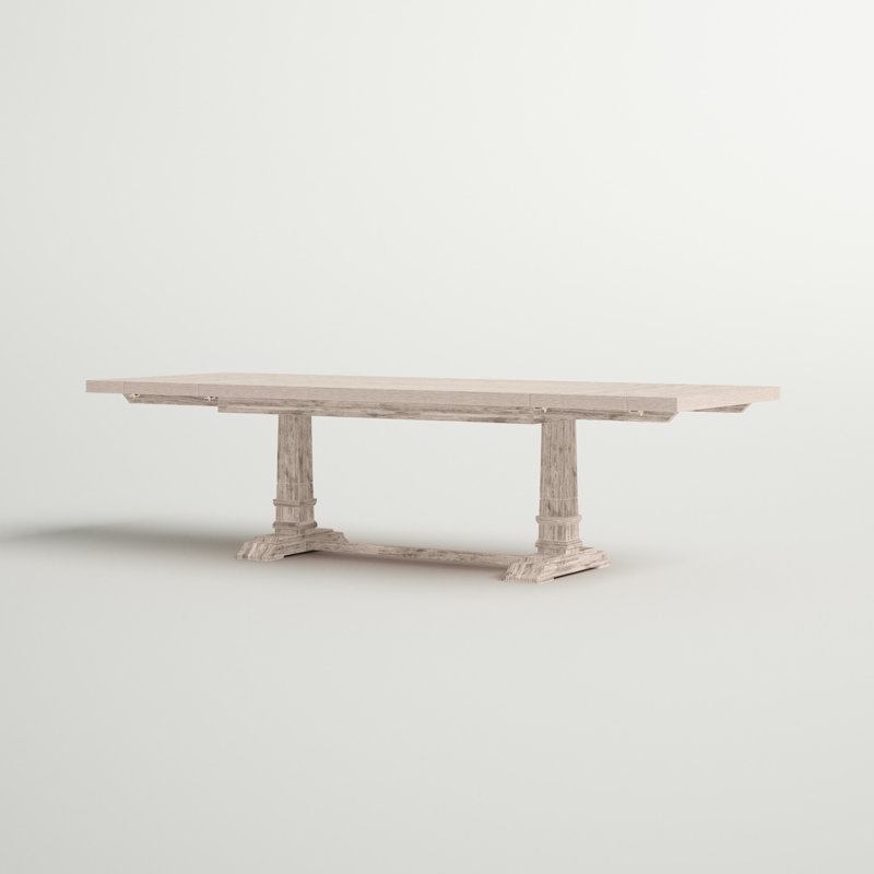 Traditions Natural Gray Acacia Extendable Dining Table