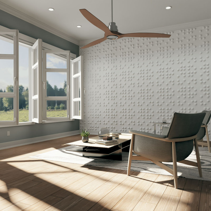 Emery White PVC 3D Textured Wall Panel 19.63" x 19.63"