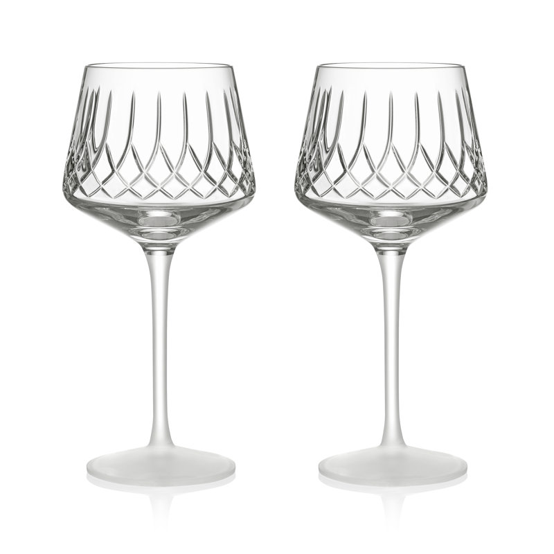 Waterford Lismore Arcus Crystal Wine Glass Set, 14 oz, Clear