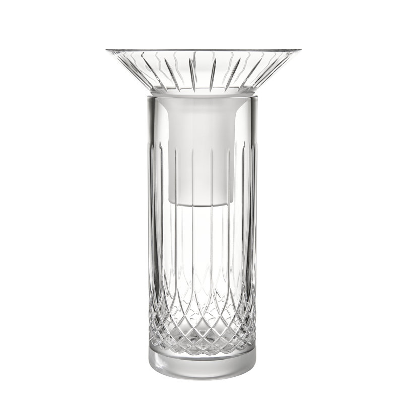 12" Clear Crystal Bouquet Table Vase