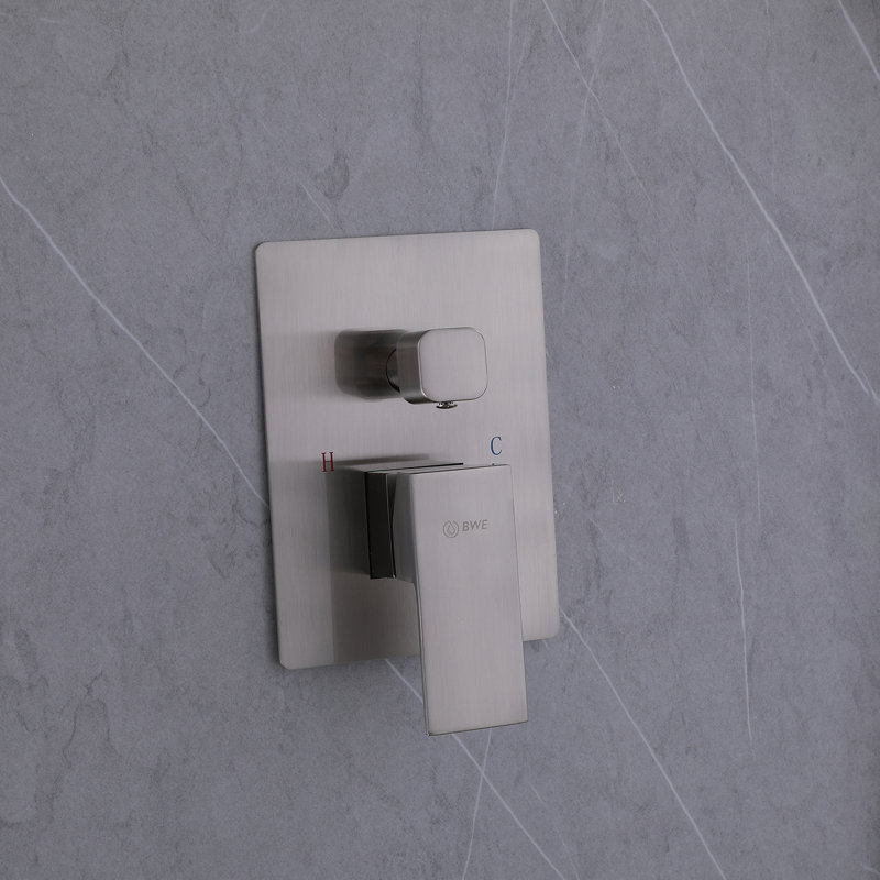 Brushed Nickel High Pressure Waterfall Spout Shower Kit