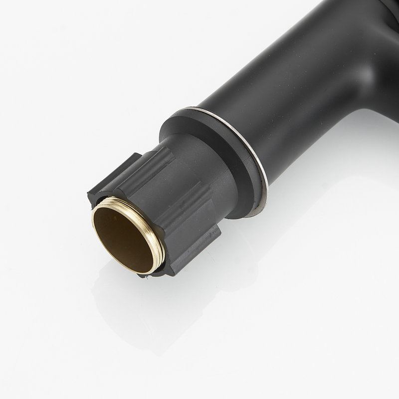 Matte Black Single-Handle Low-Arc Bathroom Faucet with Drain