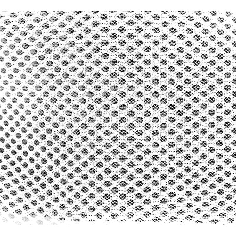 White Polyester Mesh Bra Wash Bags with Zip Closure, Set of 2
