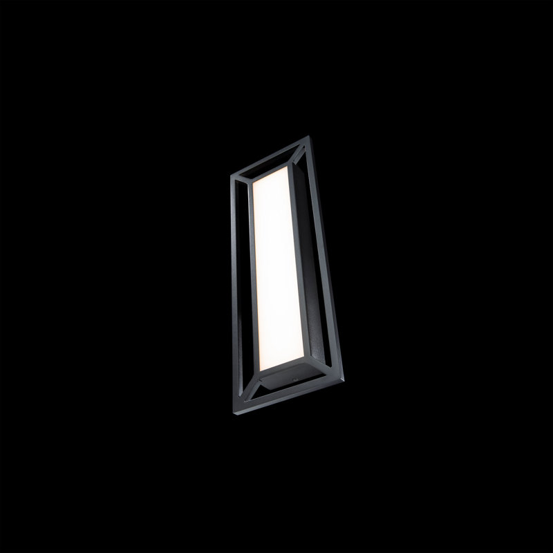 Tate 22" Black and White LED Outdoor Wall Sconce with Acrylic Shade