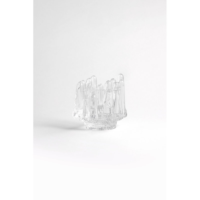 Polar 4.41'' Lead Free Crystal Tealight Lantern