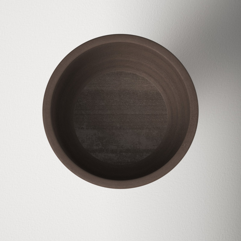 Timo Handmade Brown Earthenware Sculptural Decorative Bowl