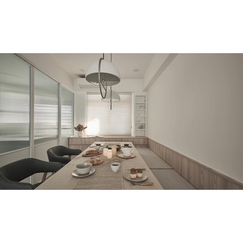Huan 15.7'' White Steel Globe Pendant with LED Bulb