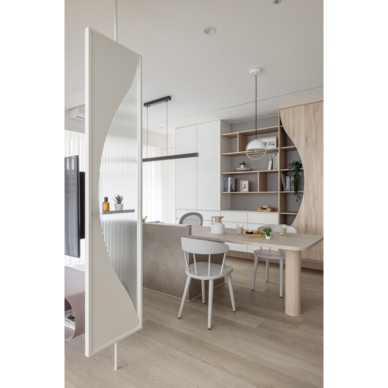 Huan 15.7'' White Steel Globe Pendant with LED Bulb