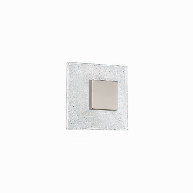 Fragment Square Brushed Nickel LED Dimmable Sconce
