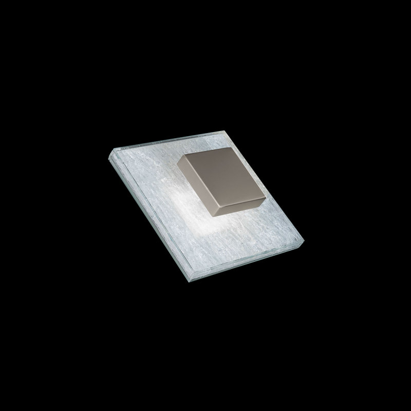 Fragment Square Brushed Nickel LED Dimmable Sconce