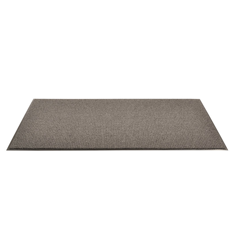 Charleston Elegance Charcoal Vinyl 4' x 8' Outdoor Entrance Mat