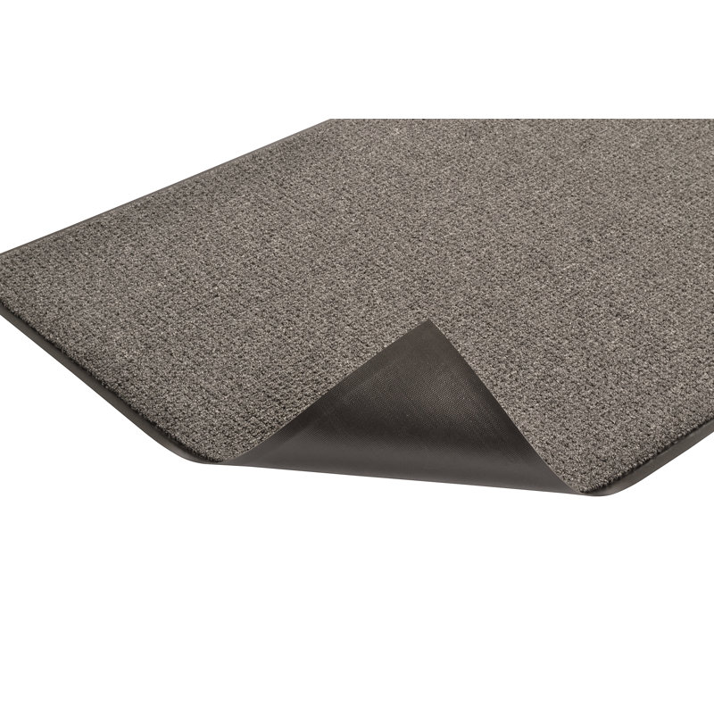 Charleston Elegance Charcoal Vinyl 4' x 8' Outdoor Entrance Mat