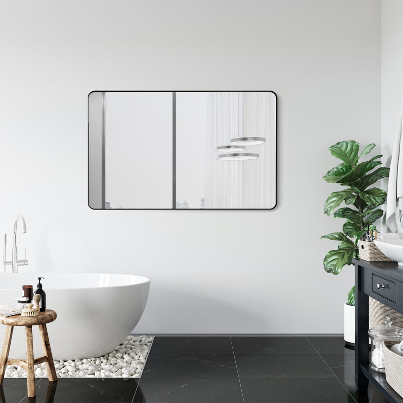 Nettuno 48" Rectangular Silver and Gold Bathroom Vanity Mirror
