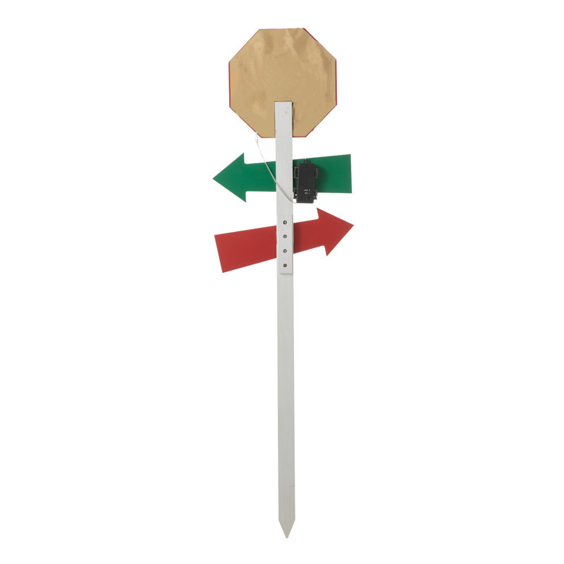 Candy Cane LED Wooden Christmas Yard Stake
