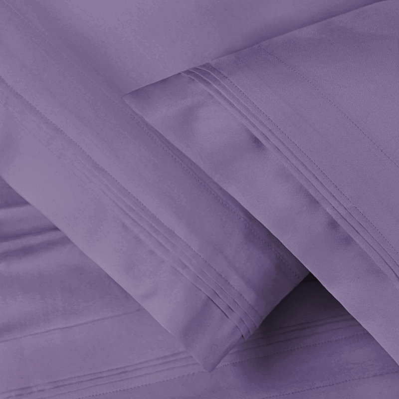 King Size Wisteria Egyptian Cotton Pillowcase with 650 Thread Count