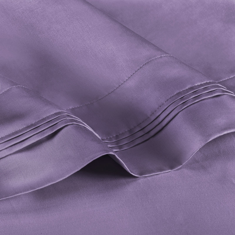 King Size Wisteria Egyptian Cotton Pillowcase with 650 Thread Count