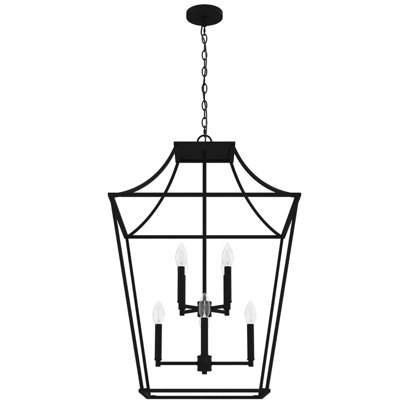 Laurel Ridge Natural Iron 8-Light LED Indoor/Outdoor Lantern Pendant