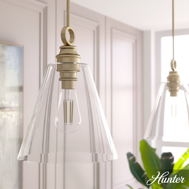 Alturas Gold Large Glass LED Pendant Light
