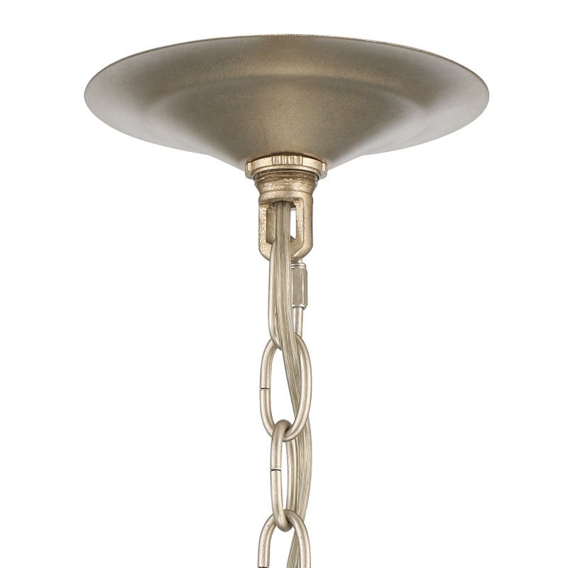 Avon Elegance 18" Champagne Silver Leaf Cage Chandelier