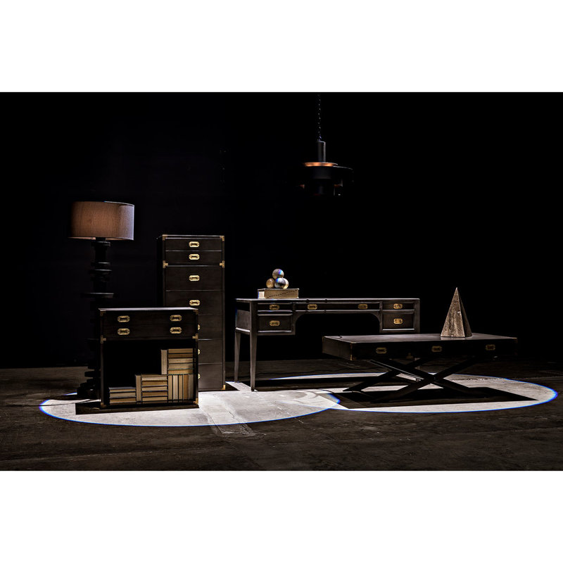Noir Elegance 60W Black Metal Floor Lamp with Modern Shade