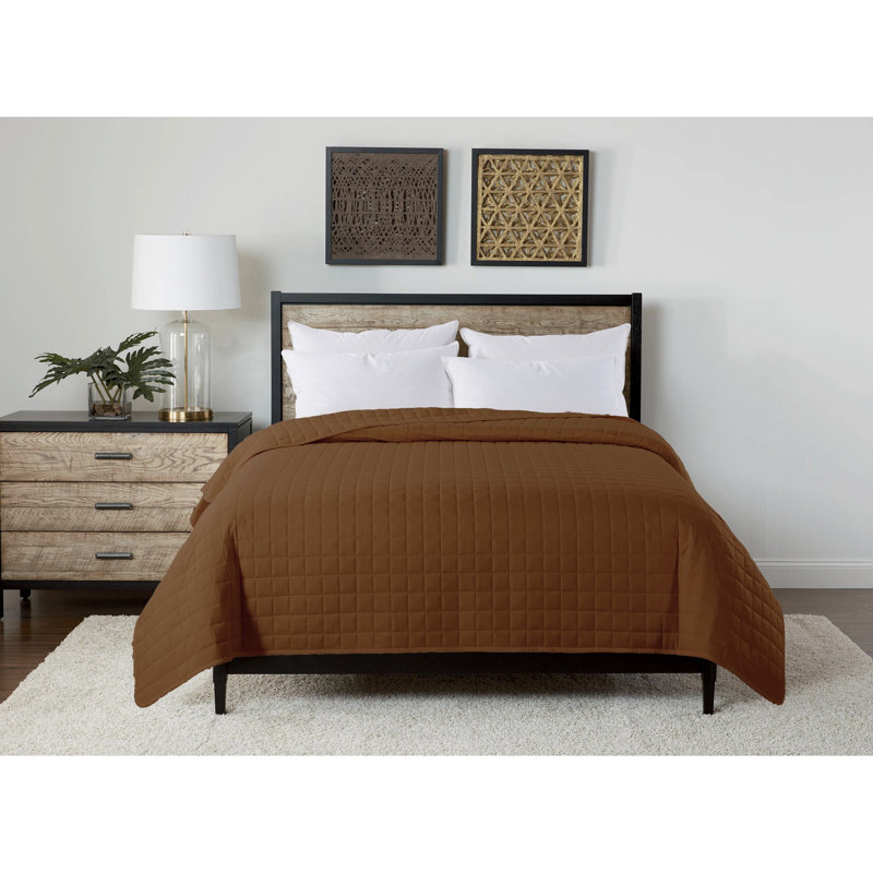 Twin Cream Down Alternative Velvet Trim Blanket