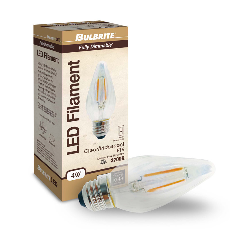 Clear Dimmable Decorative LED Bulb Pack