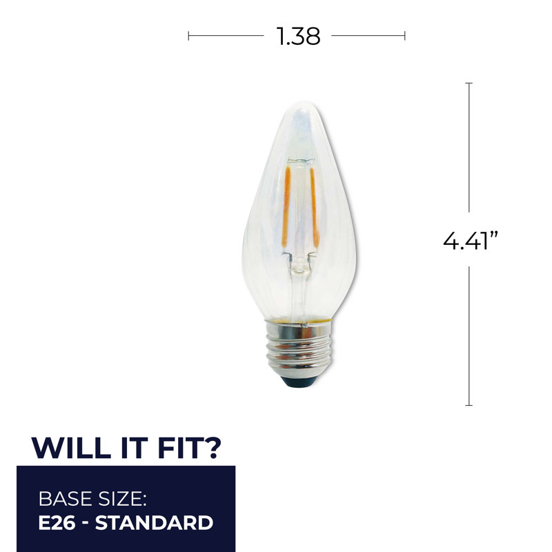 Clear Dimmable Decorative LED Bulb Pack