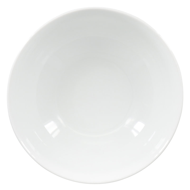 Classic White Porcelain 1.75-Quart Round Serving Bowls, Set of 2