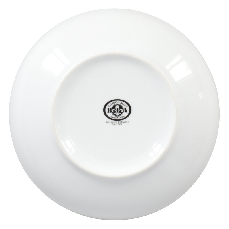 Classic White Porcelain 1.75-Quart Round Serving Bowls, Set of 2