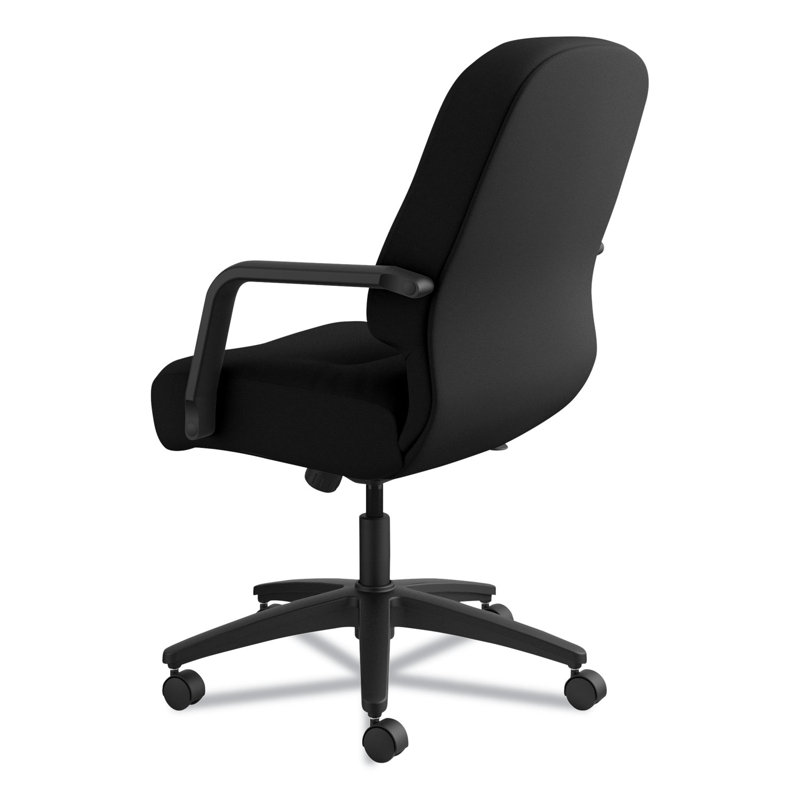 Pillow-Soft Managerial Mid-Back Swivel Task Chair in Black