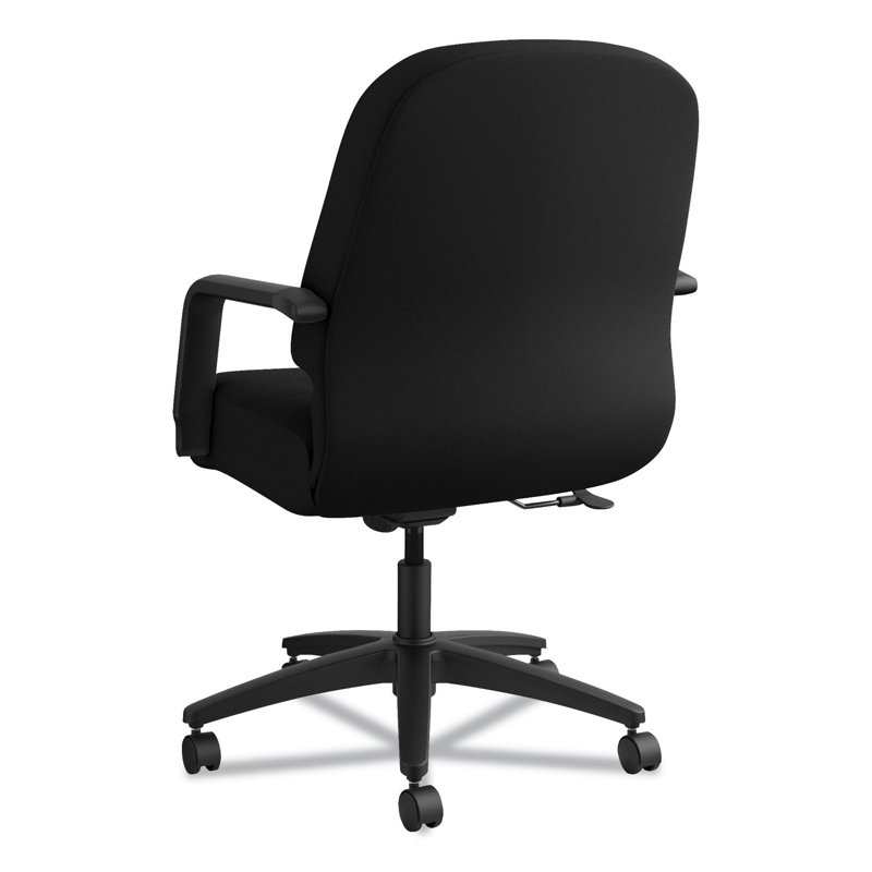 Pillow-Soft Managerial Mid-Back Swivel Task Chair in Black