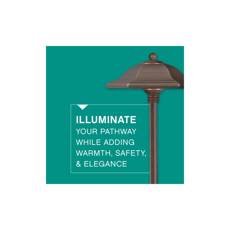 Monticello Copper Bronze LED Pathway Light with T5 Bulb