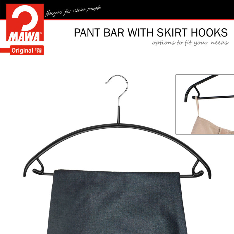 Black Non-Slip Metal Suit and Coat Hanger Set