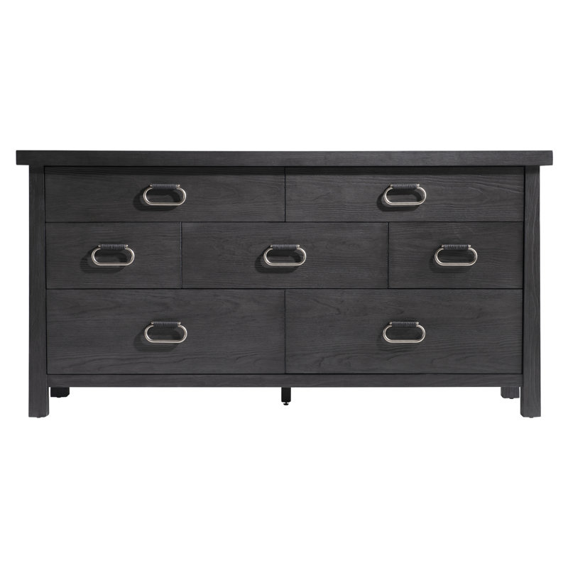 Black Double Dresser with Soft Close Drawers