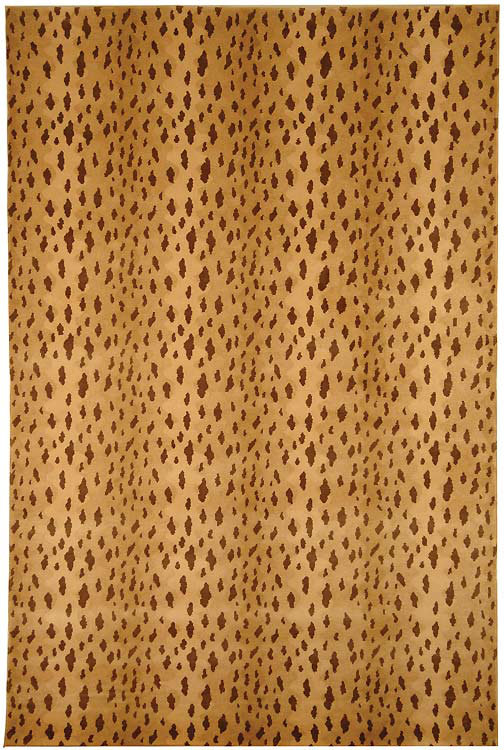 Gray Geometric Hand-Knotted Wool 9' x 12' Rug