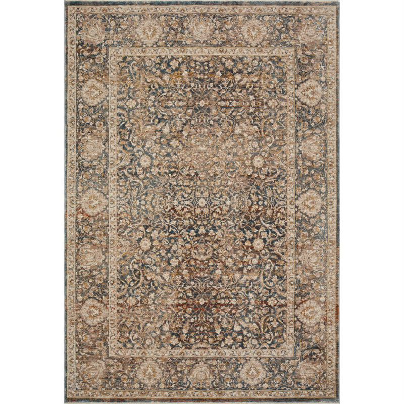 Ivory Oriental Elegance Viscose Runner Rug, 2'7" x 7'9"