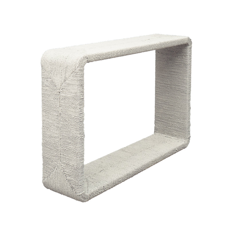 Shoji White 50'' Solid Wood Console Table
