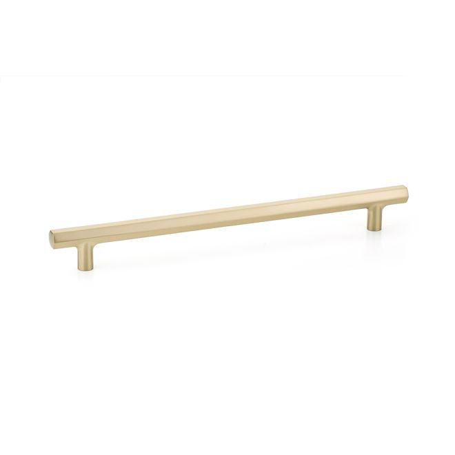 Satin Brass 5" Modern Bar Cabinet Pull with Mounting Hardware