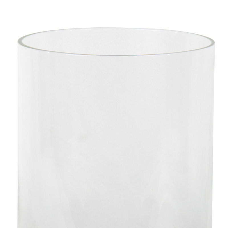 Scalloped Base Glass Hurricane 10"x12.25" - Coastal Charm