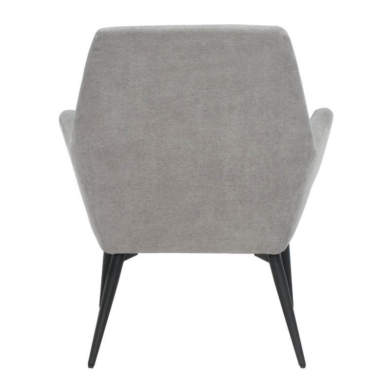 Sloane 29'' Grey Velvet Metal-Legged Modern Accent Chair