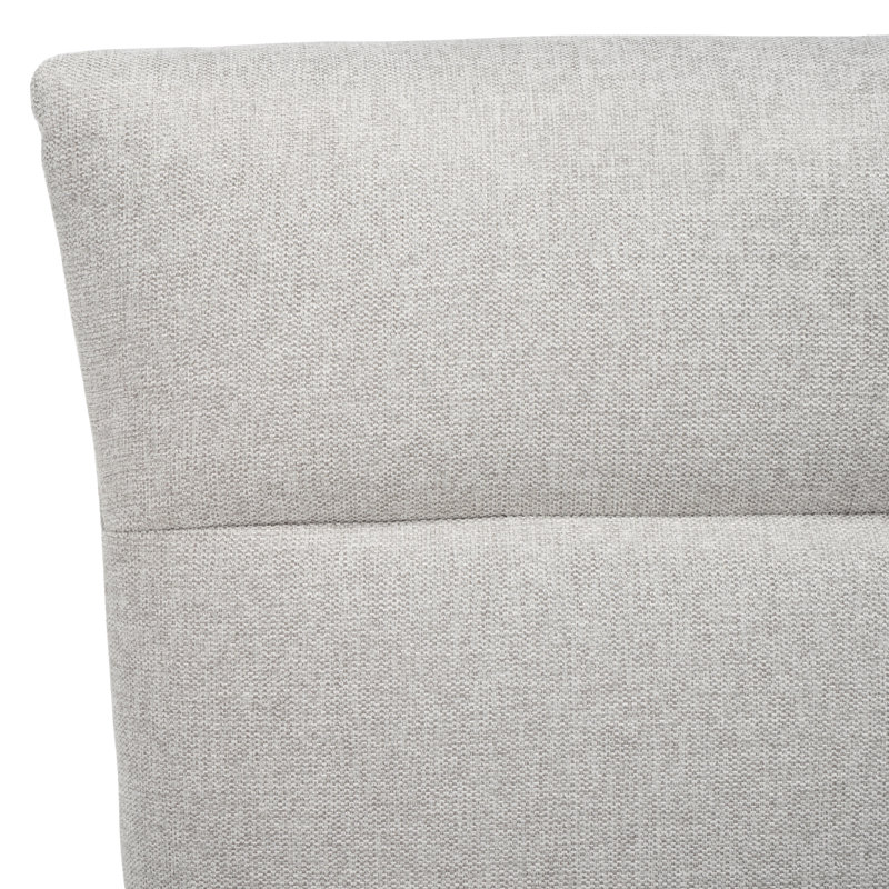 Mid-Century Modern Light Gray Velvet Armchair with Metal Cross Base