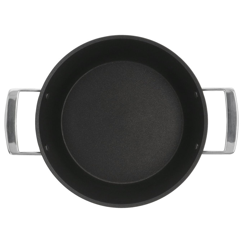 AluPro 4.5-qt Black Aluminum Nonstick Round Dutch Oven