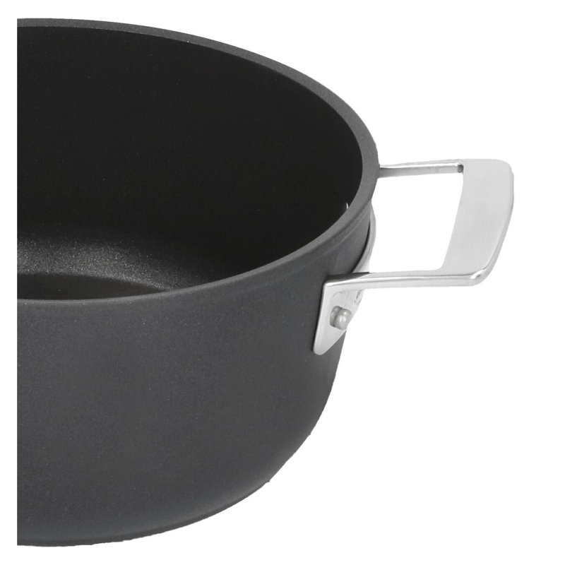 AluPro 4.5-qt Black Aluminum Nonstick Round Dutch Oven